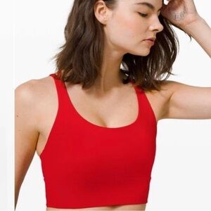 Lululemon NWT Energy Longtime Bra B-D Cups Spiced Pear Red Size 12